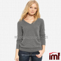 Cropped V-neck Cashmere Sweater ,Pullover